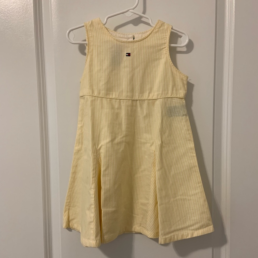 Toddler Yellow Striped Dress